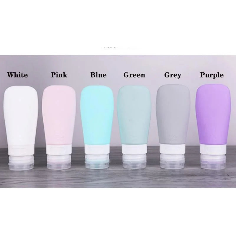 1Pc Empty Silicone Travel Packing Bottle Cosmetic Bottling for Lotion Shampoo Bath Container