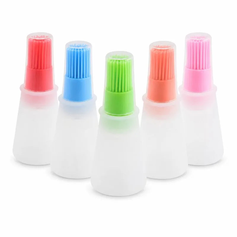 Silicone Oil Brush Bottle Detachable Brush Head   Barbecue Grill Oil Brush Kitchen Pastry Steak Baking Household Tools