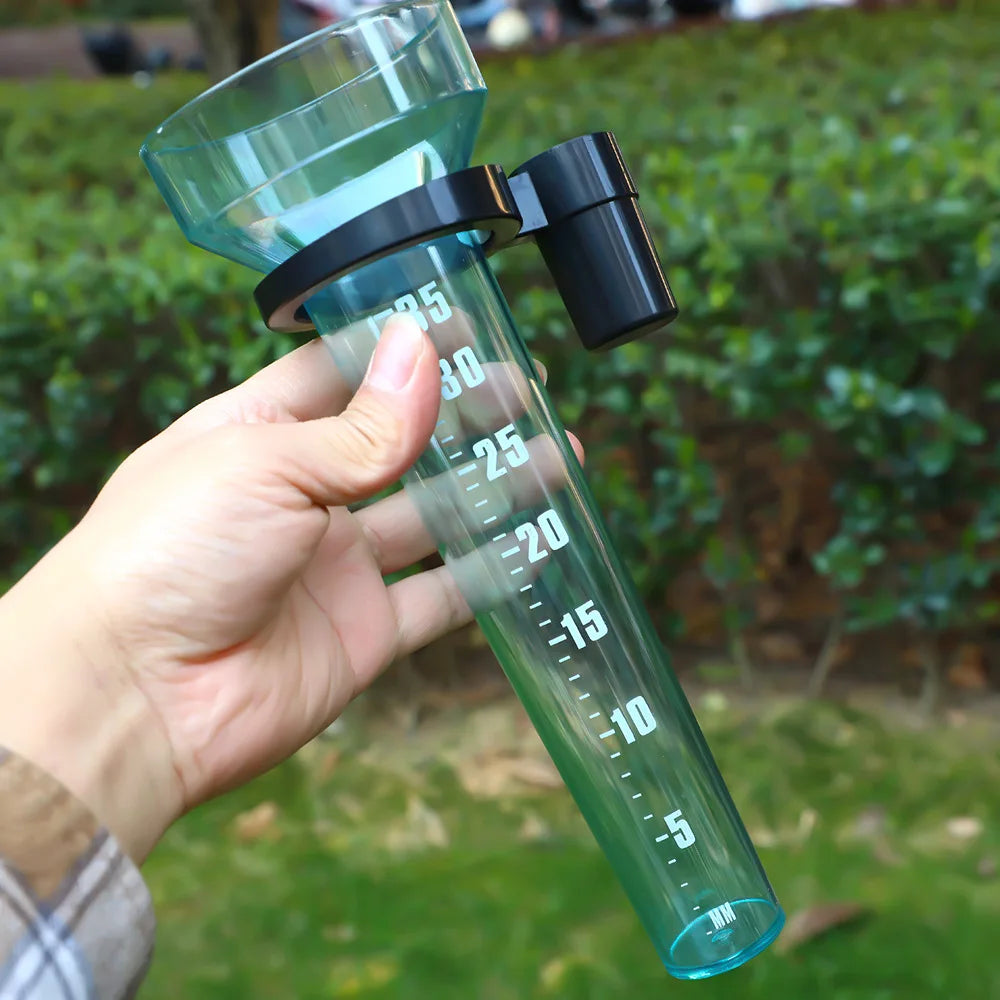 Durable Garden Rain Gauge Outdoor Rain Measuring Device Clear Scale Conical Cup For Horticultural Farm Landscape Use