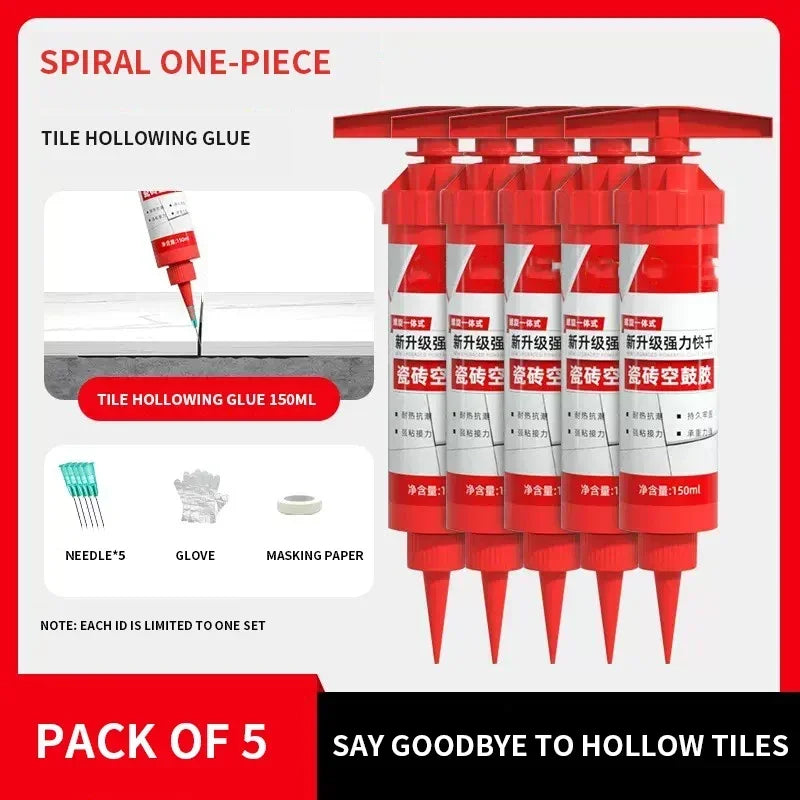 Quick Drying Ceramic Tile Hollow Drum Special Adhesive Strong Adhesive for Repairing and Repairing, Tile Warping, Injection fill