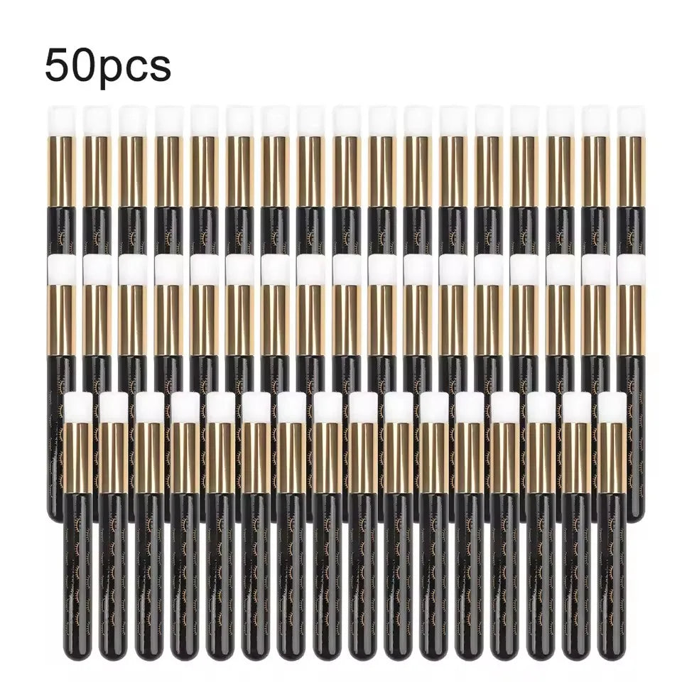 50/20/10pcs Eyelash Cleaning Brush Lash Shampoo Brush for Eyelash Extensions Peel Off Nose Pore Blackhead Remover Makeup Tool