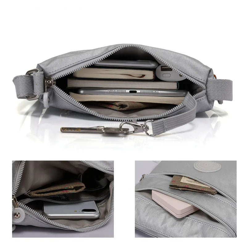 TEGAOTE Girls Shoulder Bag Designer Luxury 2025 Nylon Waterproof Crossbody Side Bags for Women Messenger Purse Flap Bolsa