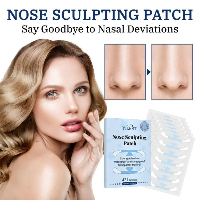 42Pcs Invisible Nose Shrink Patch Shrinking Nose Wing Stickers For Cosplay Special Nose Shrink Beauty Strips Nose Shaper Lifting