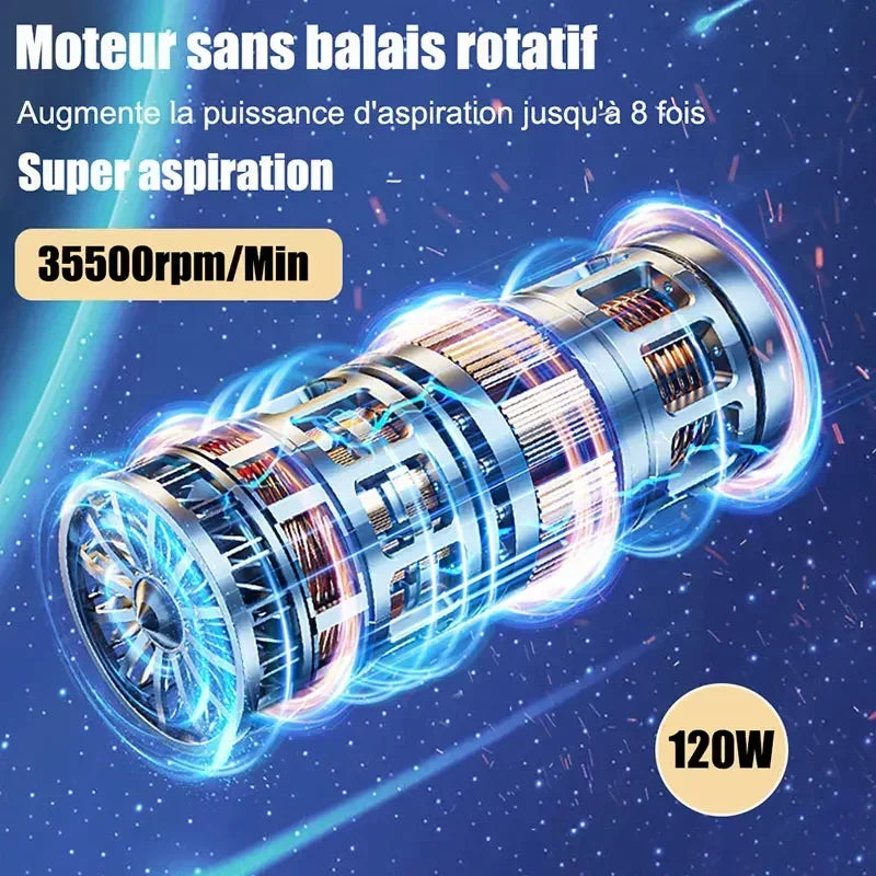 Car Vacuum Cleaner Wireless Vacuum Cleaner Duster Handheld Vacuum Pump For Home Portable Cordless Strong Suction Car Cleaner