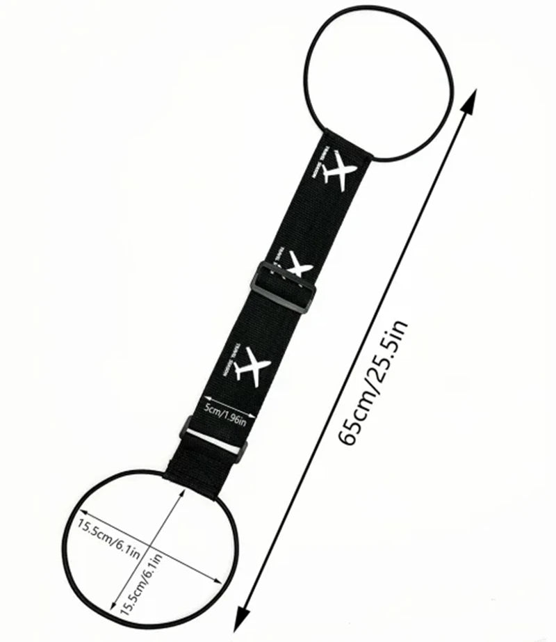 Aircraft Printed Nylon Luggage Fixed Strap With One Pack