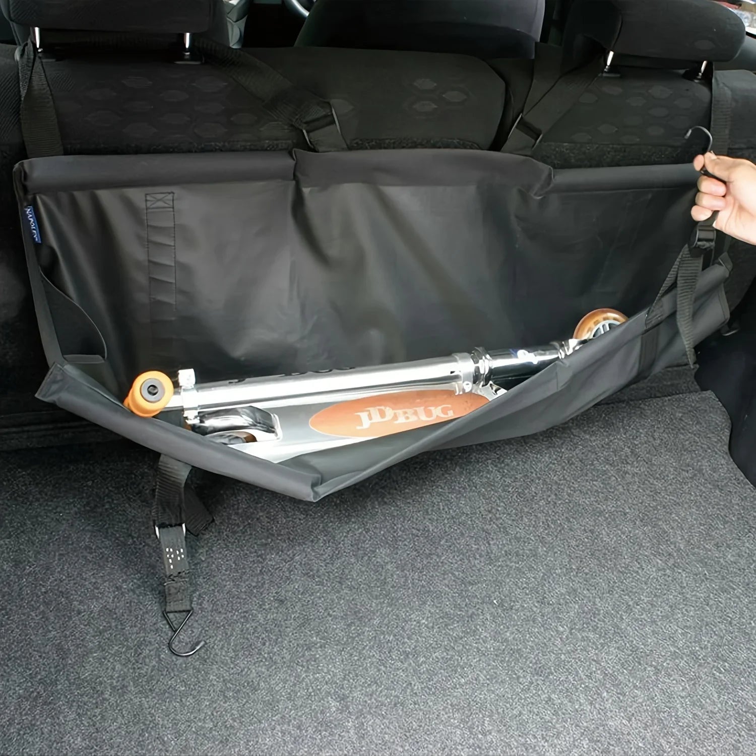 Adjustable Car Trunk Organizer Backseat Storage Bag Net High Capacity Multi-use Oxford Automobile Seat Back Organizers Universal