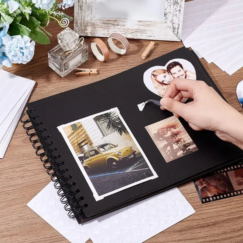 2448 Pcs 24 Sheets Photo Corners Stickers Clear Photo Mounting Corners Self Adhesive Triangle Picture Corner Plastic Stickers