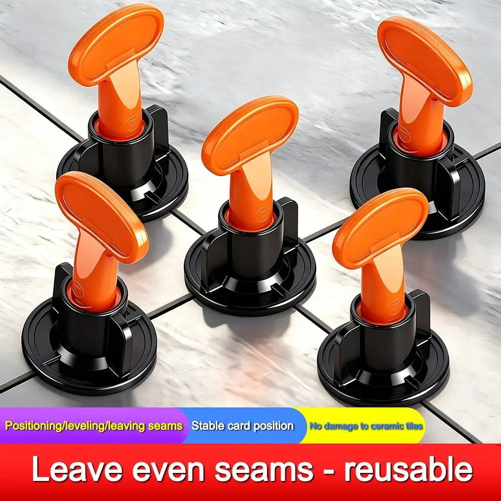 50Pcs Reusable Floor Tile Leveling System Clips Spacers Adjustable Thickened Tile Spacers Tile Leveler