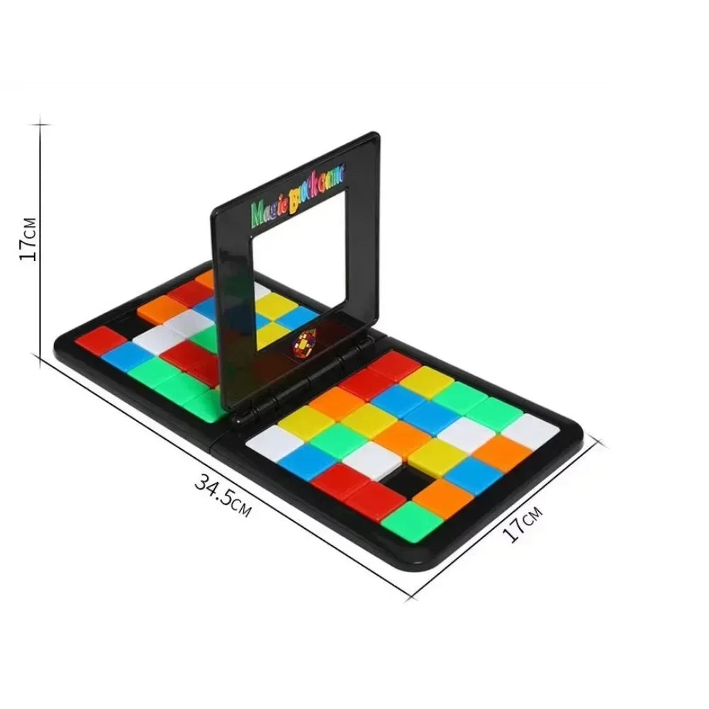 Kids Color Battle Game Parent Child Square Race Puzzle Educational Learning for Boys Girls Fun Anti Stress Desktop Game Gift