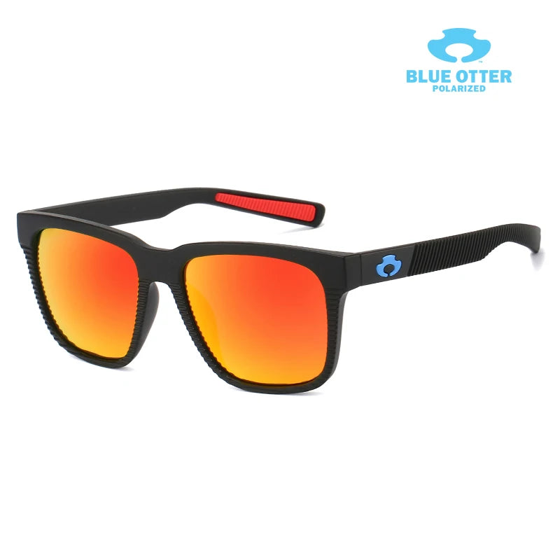 BLUE OTTER Polarized Sports Sunglasses UV400 for Cycling Fishing Running Driving Men Women Outdoor Eyewear with Box BT03