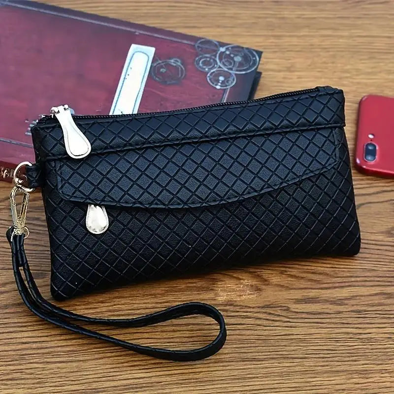 Premium Multi Zipper Wristlet Bag For Phone & coin, Handbag