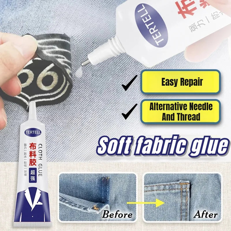 Fabric Adhesive Mending Clothes Special Adhesive  Powerful Fabric Glue Quick Dry Fabric Patching Glue Versatile Fabric Repair