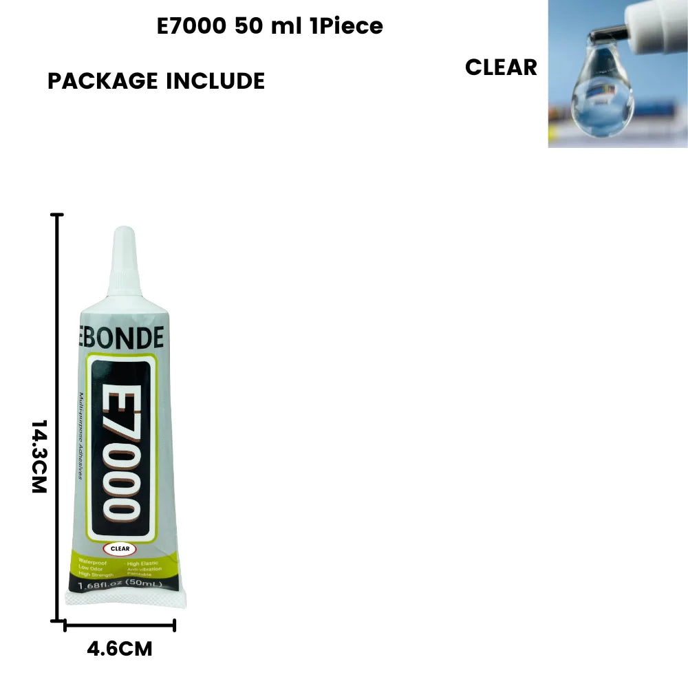 15ML 50ML 110ML E7000 Clear Contact Fabric Adhesive Universal Glass Plastic DIY Glue E-7000 With Precision Applicator