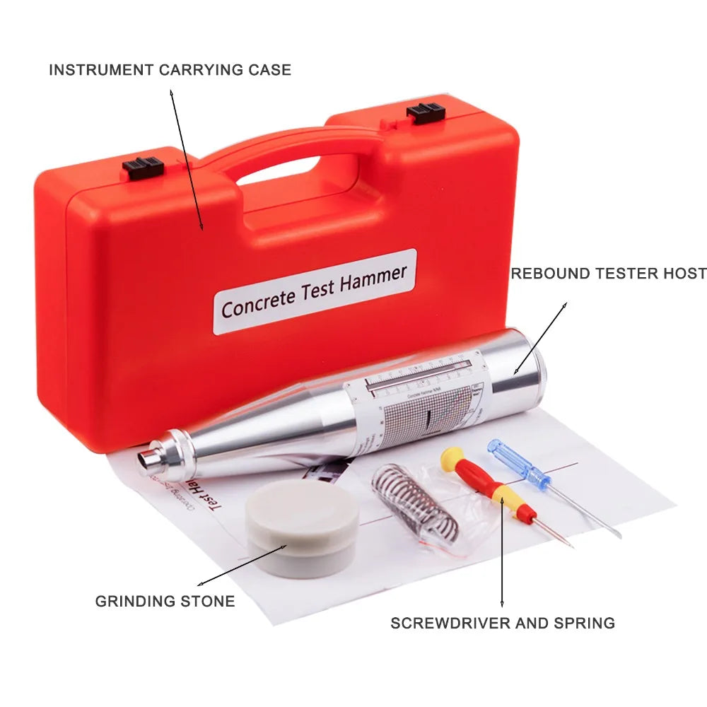 ZC3-A Portable Concrete Rebound Hammer Tester NDT Resiliometer Schmidt Hammer Top Quality