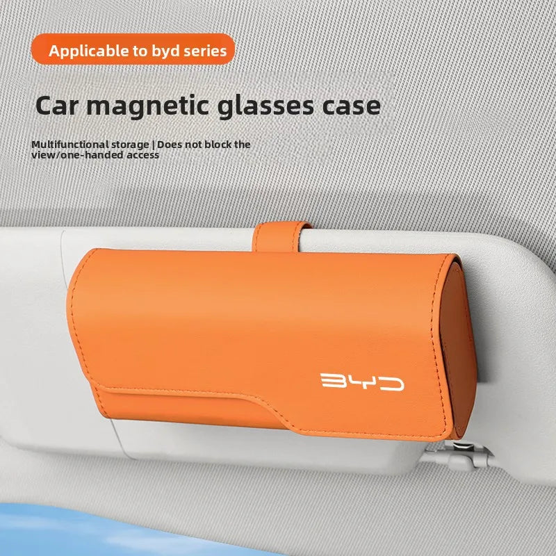 For BYD Qin L Song L Xia Seal Seagull Dolphin Destroyer 05 Sea Lion Car carried Glasses Clip Sunglasses Storage Box