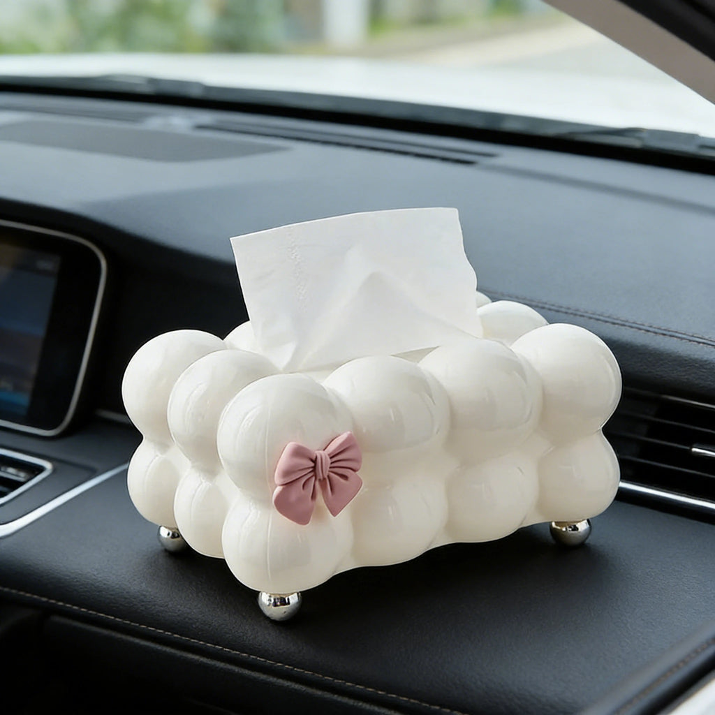 1pc Premium Cloud-Shaped Plastic Tissue Holder Solid Color Creative Paper Tissue Boxes  Car Tissue Holder  Acrylic Box