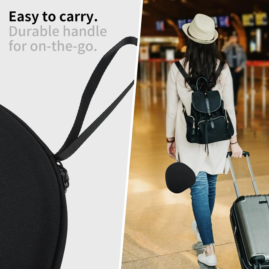 For AirPods Max Hard Case Supports Sleep Mode,Smart Shell Designed for AirPods Max with Mesh Pocket, Portable Carry Travel Cover