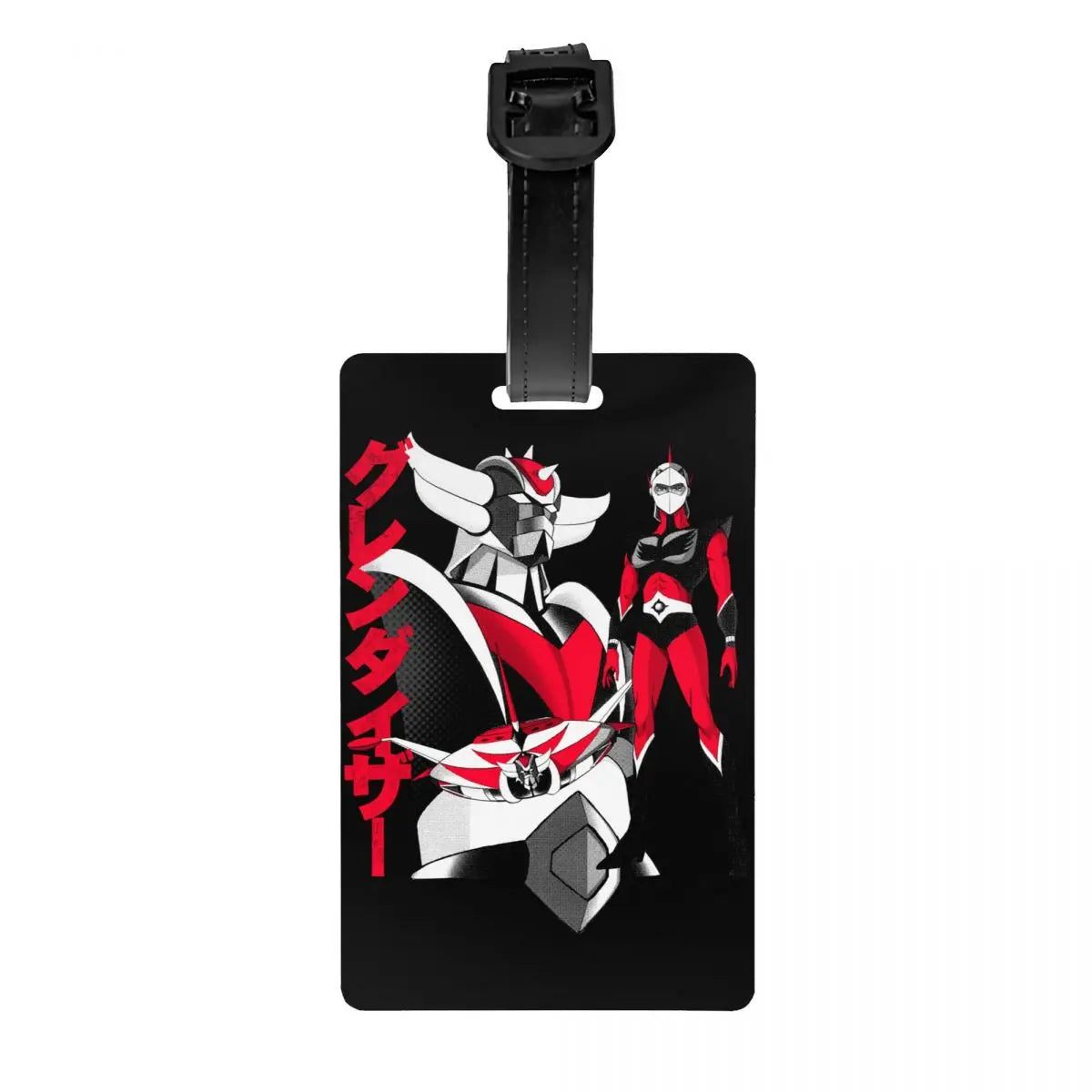 Custom Grendizer Anime Luggage Tag Privacy Protection UFO Robot Goldorak Baggage Tags Travel Bag Labels Suitcase