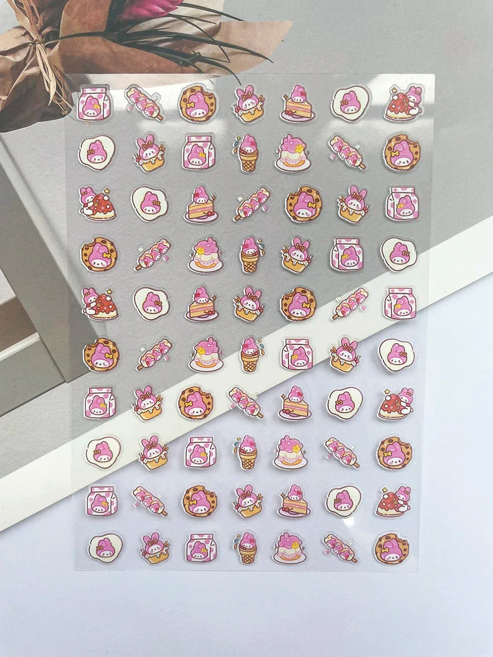 Pvc Super Mini Sanrio Hellokitty Delicious Food Luggage Tags Stickers Nail Art Durable Waterproof Diy Loptop Skateboard Guitar