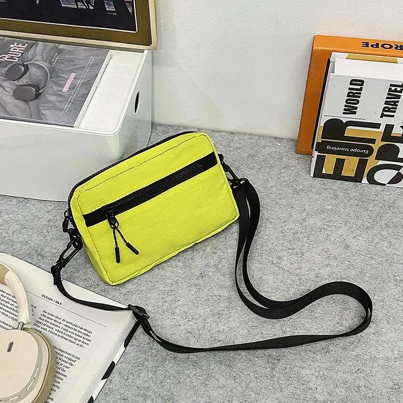 【A31】New Niche Crossbody Bag Mini Mobile Phone Bag Daily Travel Cycling Bag For Match Outdoor Casual Tissue Coin Purse