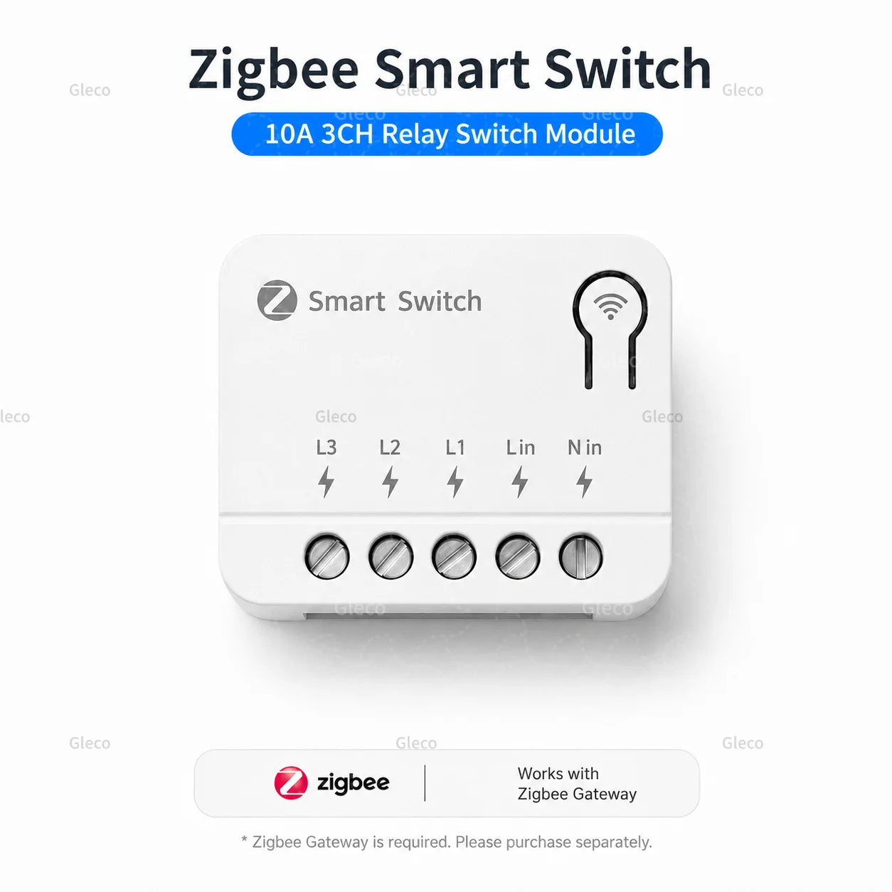Zigbee TUYA 1/2/3Gang Mini Smart Switch Module 10A/16A DIY Relay Switches Breaker Works With Alexa Google Home Assistant 2MQTT