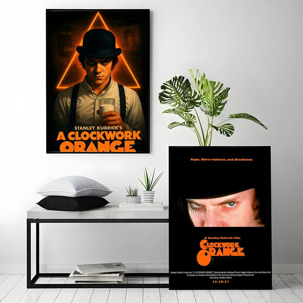 Classic Movie A Clockwork Orange Poster HD Waterproof Self-Adhesive Wall Art – Multi-Scene Use, Top Gift Pick