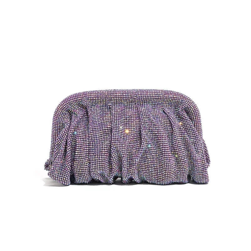 Wedding Party Clutch Purse Glitter Shiny Rhinestone Diamond Evening Bag Luxury Designer Women's Handbag Shoulder Crossbody Bag