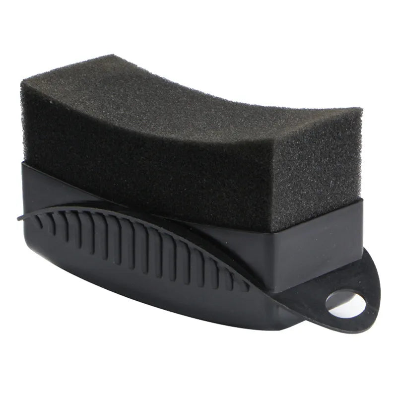 Car Wheel Polishing Waxing Sponge Brush With Cover  Washing Cleaning Tire Contour Dressing Applicator Pads Detail Accessories