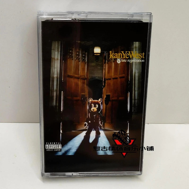 R&B Kanye West Ye Music Tape Late Registration Album Gold Digger Cassettes Cosplay Walkman Car Recorder Soundtracks Box Gifts