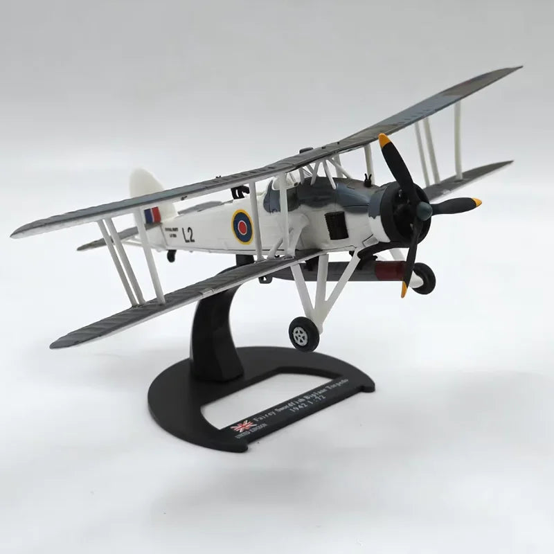 1/72 Scale Royal Airforce SWORDFISH Fighter Air Force Diecast Aircraft Plane Model Alloy AirlineToy