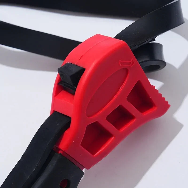 1Pcs 6/8inch Belt Wrench Oil Filter Puller Strap Spanner Chain Wrench Strap Opener, Adjustable Disassembly Tool