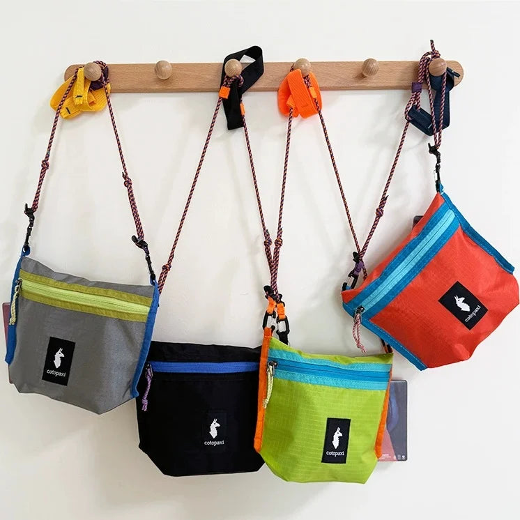 Outdoor Ultra-Light Dye Collision Crossbody Bag Camel Pattern Small Bag Summer Hiking Cycling Mini Hanging Bag