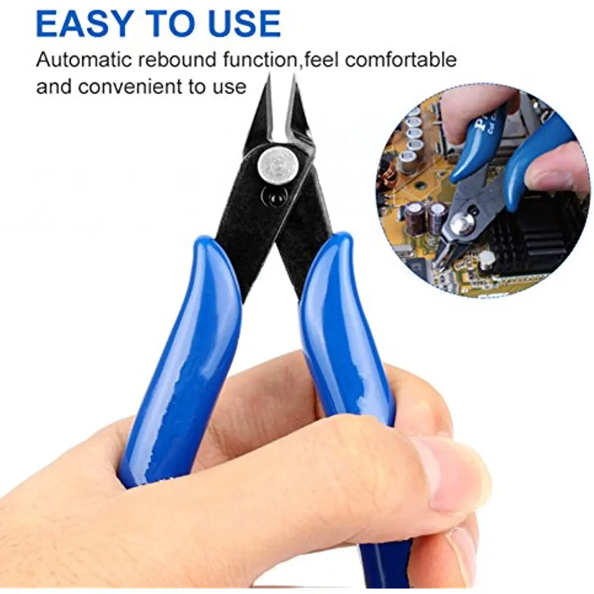 1/2 Pcs Universal Diagonal Pliers Electrical Wire Cable Cutters Side Snips Flush Pliers Carbon Steel Pliers Nipper Hand Tools