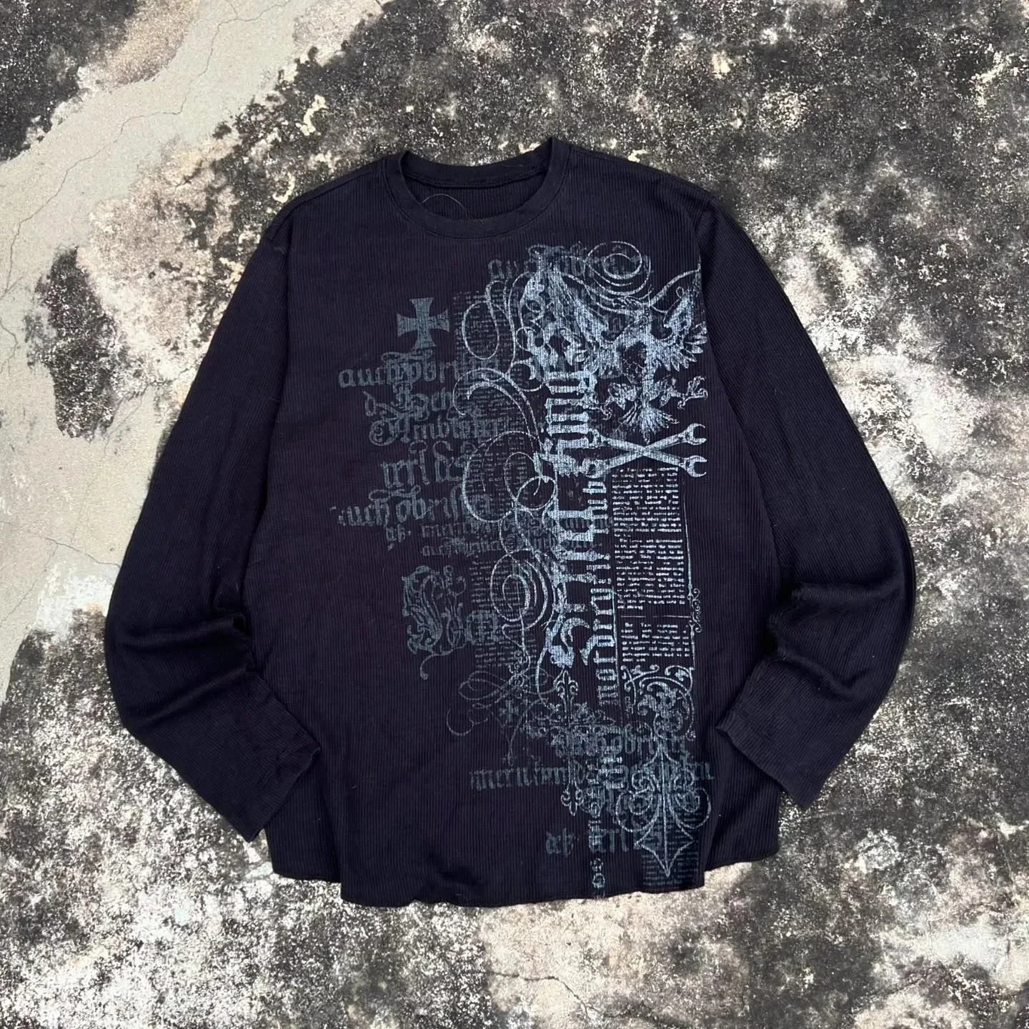 Y2K Southpole Long-Sleeved Tops New Man American Japanese Harajuku Pure Cotton T-shirt Shirt Fashion Clothes