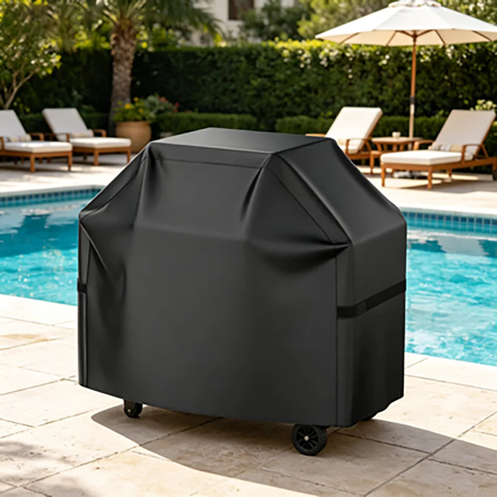 BBQ Cover 22-72 Inch, Waterproof Anti-UV Grill Cover with Hook-and-Loop Straps for Most Gas Grills