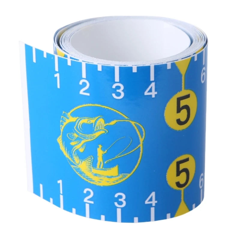 Sticker Tape for Boats Kayak Fishing Fish Measuring Device Fishing Ruler Adhesive Fish Ruler, 51Inch Fish Measuring Tape