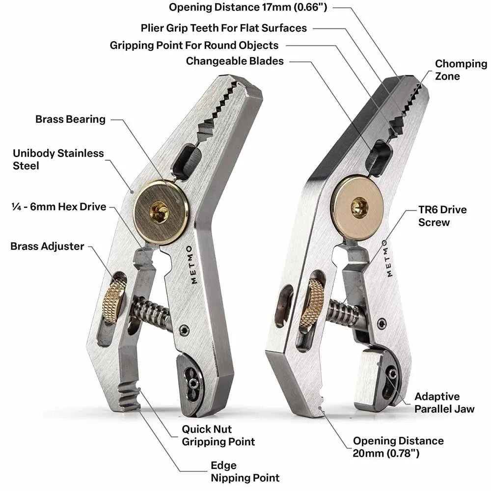 Parallel Wrench 5 in 1 Multi-tool Pliers Hex Screwdriver Electrical Disconnect Pliers Clamp Portable Cap Opener Pocket Carrying