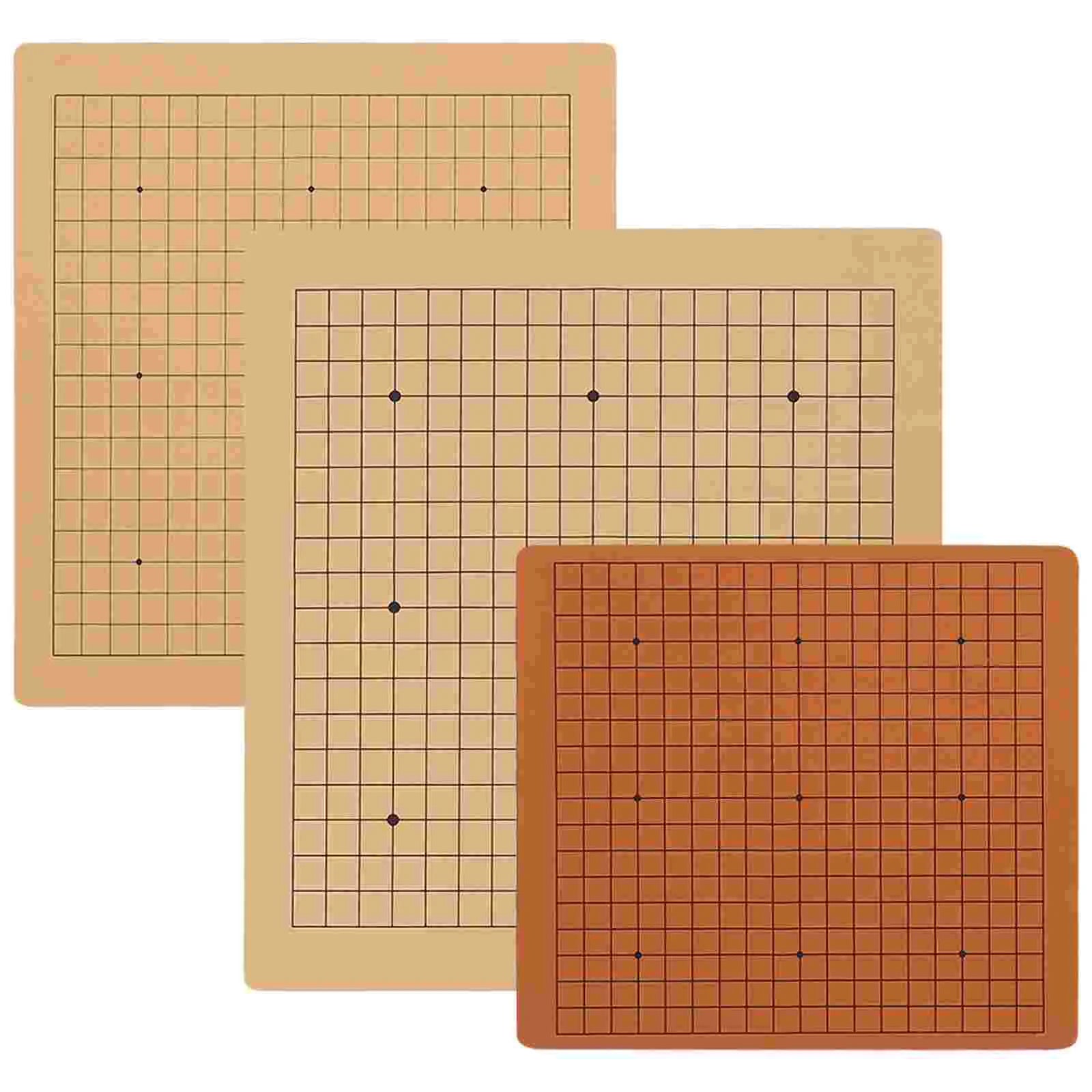 Foldable Go Game Chessboard Weiqi Checkerboard Board Game for 1.8/2.2cm Pieces One Side 19 Line