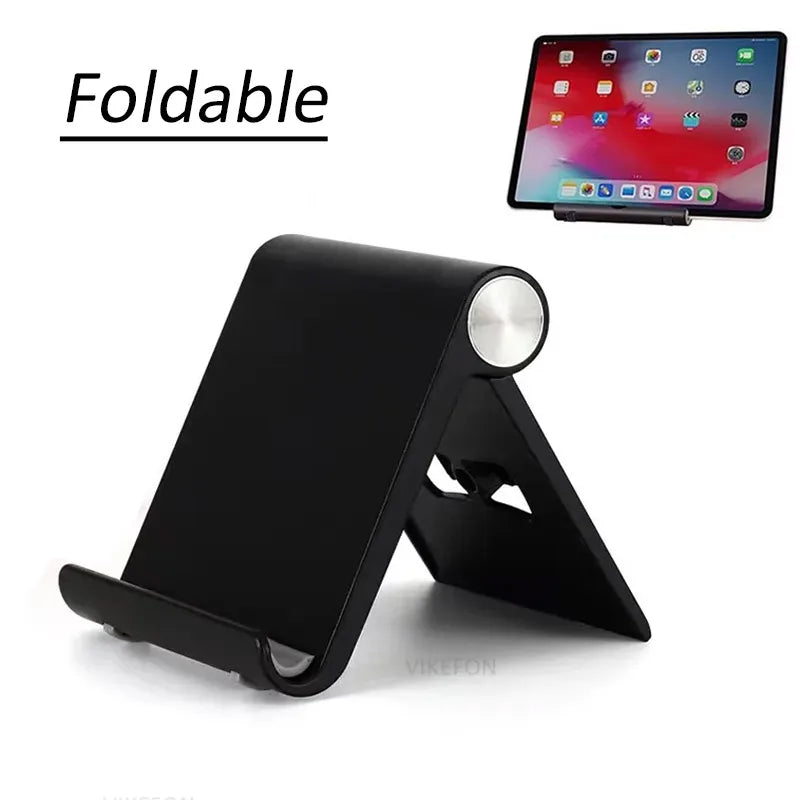 Adjustable Angle Lazy Foldable Desktop Phone Holder Cellphone Stand For iPad Galaxy Tab iPhone Samsung Xiaomi Smartphone Mount