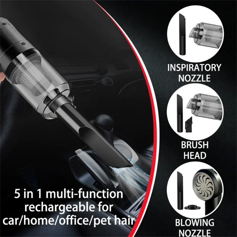 Car vacuum cleaner with high suction power for car use, 2026 new model for easy suction, handheld small mini car for home use
