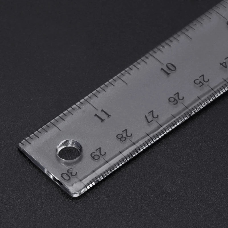 T Square Ruler Acrylic T Shape Ruler Clear Transparent Measurements Straight Ruler In Both Inches and Metric Measurement