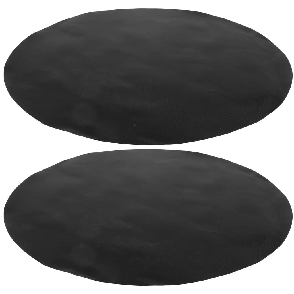 2Pcs 40Cm Bbq Pad Round Nonstick Heat Resistant Grilling Mat Lightweight Easy Clean for Fish Vegetables Bacon Kebabs