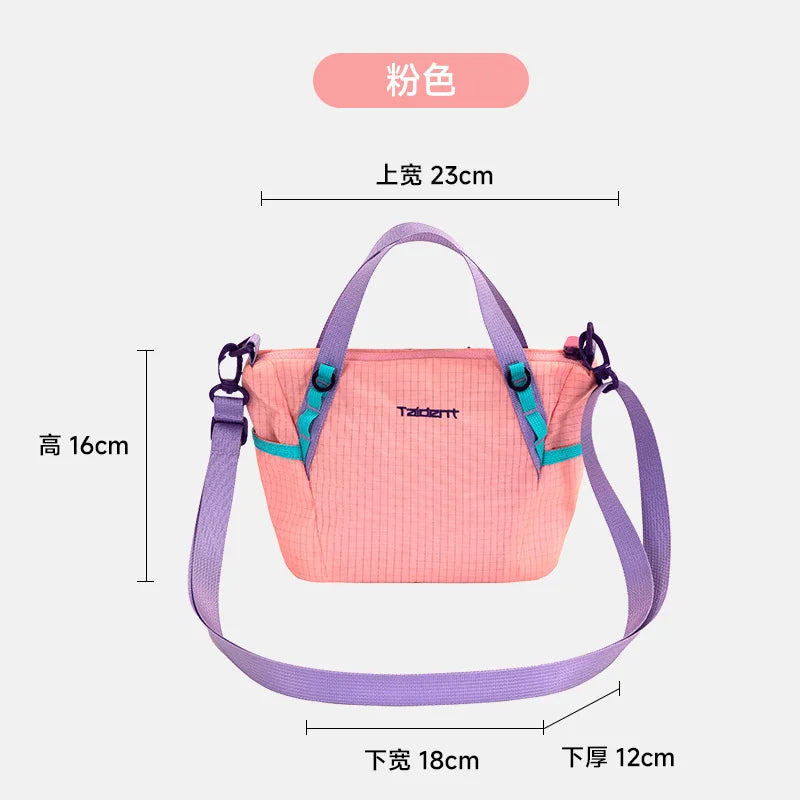 Outdoor Lightweight Multi-Way Tote Bag Fashion Contrast Color Casual Handbag for Women Commuting Crossbody
