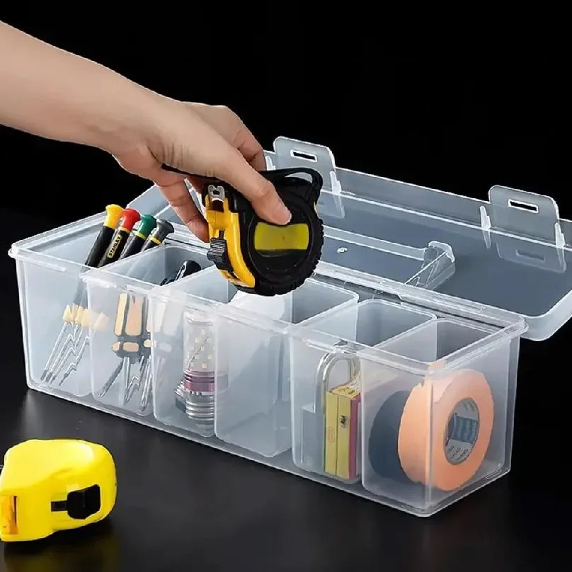 Tool Parts Storage Box Set Multi-Compartment Tool Organizer Multi Functional Small Accessory Sorting Case Toolbox With Handle