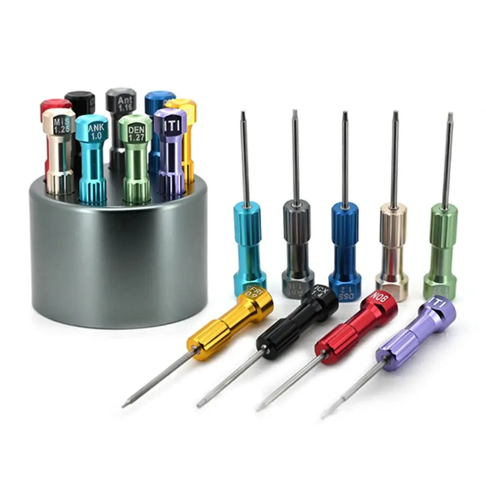 Durable 6.2cm Technician Screwdriver Multiple Color DIY Tool Kit Stainless Steel Implant Screw Driver Dental Laboratory