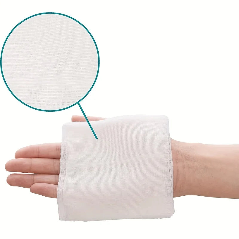 10Pcs Sterile Gauze Pads 7.62x7.62cm Individually Packed Highly Absorbent Soft Non-Woven for Wound Care First Aid Refill