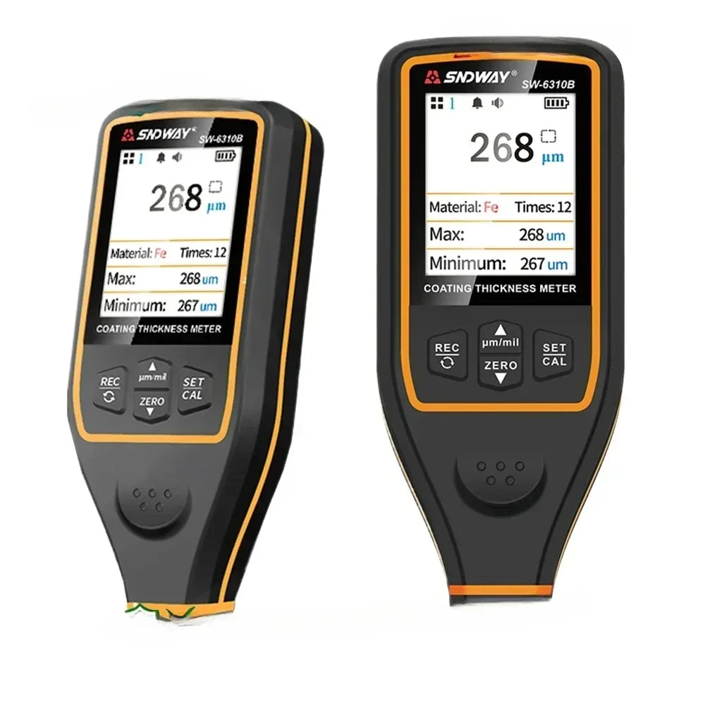 Hot Sell PromotionSNDWAY SW-6310A/B Coating Thickness Gauge 1700um Car Paint Film Tester Automotive Micrometer For Ceramic Metal