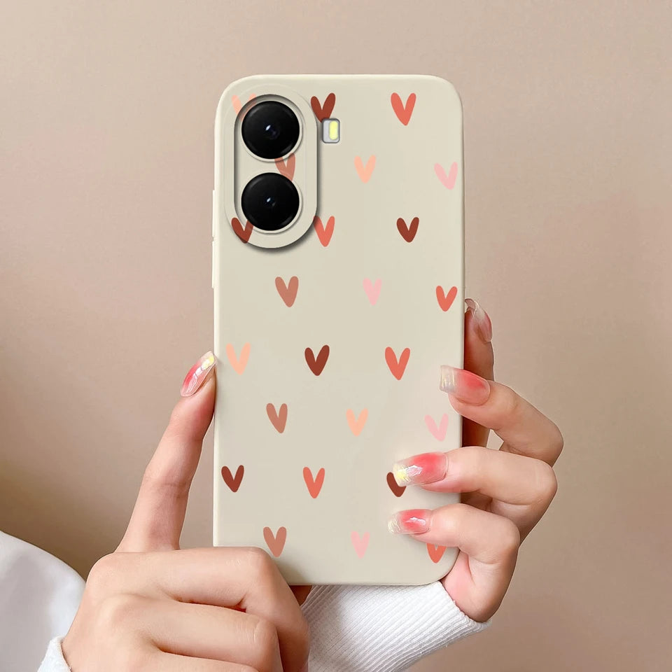 For Xiaomi Poco X7 Pro Case Lovely Bear Love Heart Shockproof Anti-fall Antifouling Luxury Shell For xiaomi poco x7 pro Coque