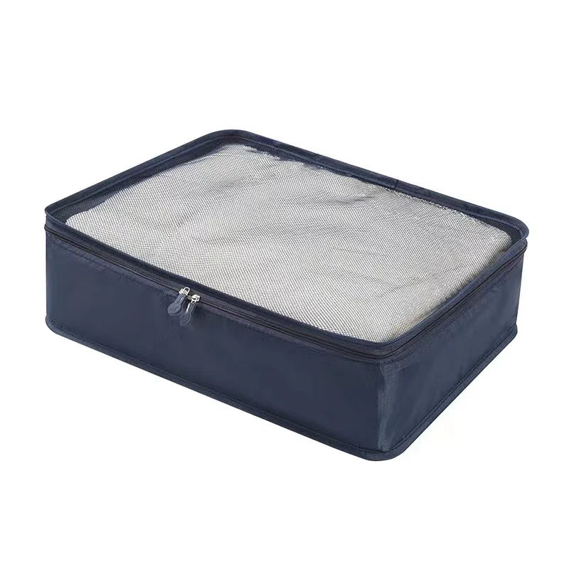 4/6Pcs Foldable Packing Cubes Luggage Packing Organizers for Travel Lightweight,See Through Breathable Mesh Design 40*30*12CM