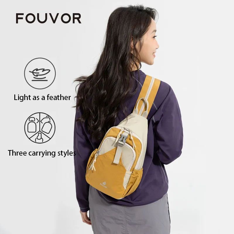 FOUVOR Women Sports Backpacks Lightweight Multi-Functional Small Cycling Hiking Outdoor Travel Crossbody Shoulder Bag 3068-20